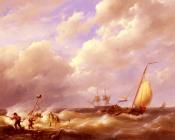 Willem A Sea Piece - 约翰内斯·赫曼努斯·库库克